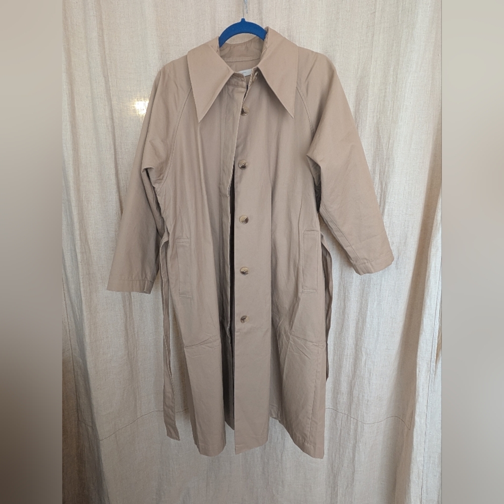 NWT 7115 By Szeki Tan Trench Coat - Picture 5 of 10